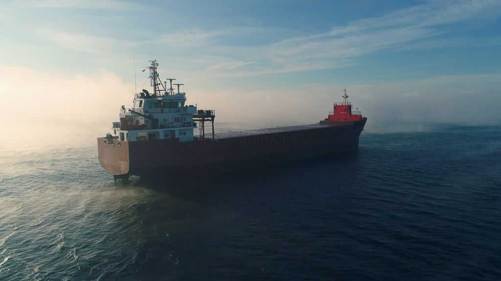 Cargo Ship which can be powered by carbon neutral eMethanol rather than polluting fossil fuels.