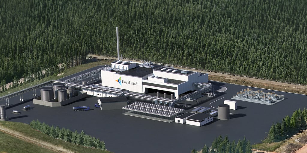 Liquid Wind Umeå eFuel facility. Image by Liquid Wind.