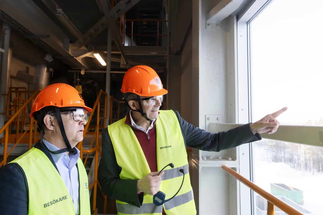 Jan Ridfeldt, CEO of Umeå Energi and Claes Fredriksson, CEO and Founder of Liquid Wind